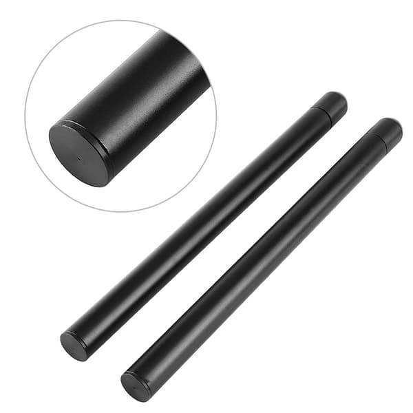 Universal 7 8 tommer 300 mm Motorcykelstyr Clip On Udskiftningstilbehør Sort