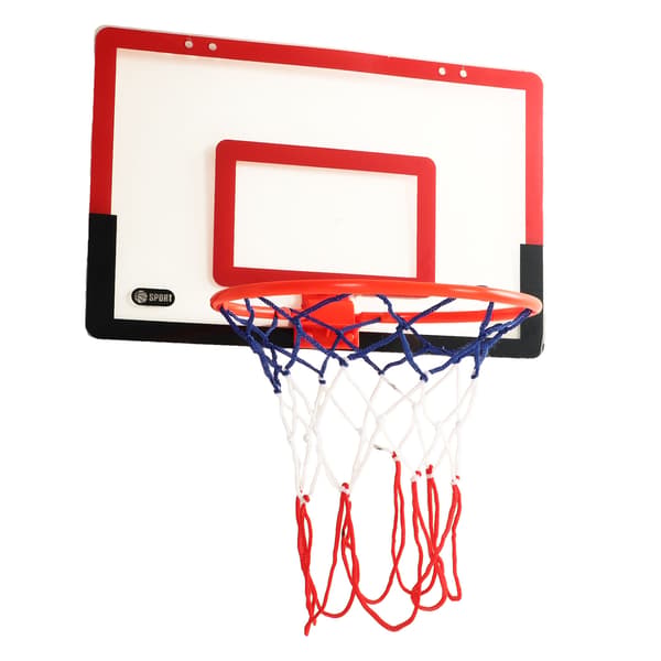 Vikbart Barn Basketbollset Med Hängkrok Pump Rod Basket Mål Lek