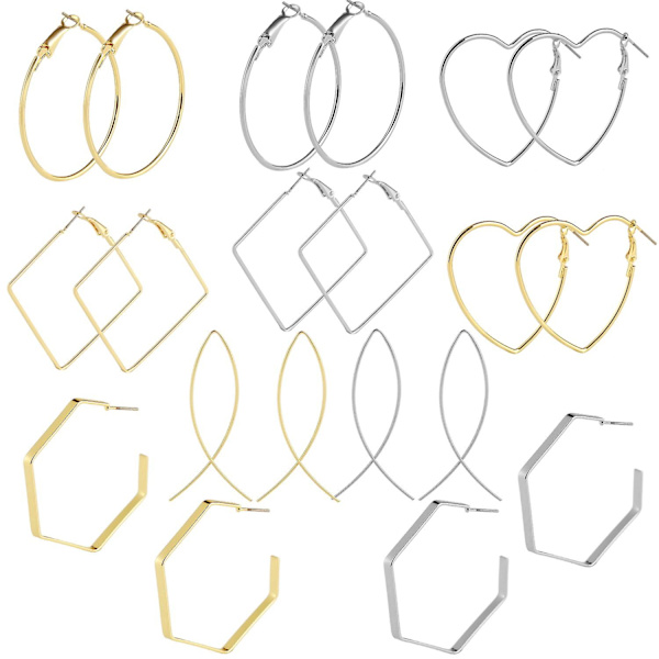 Örhängen Geometry Stud Modesmycken B2208 S