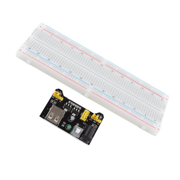 830 Tie Points Breadboard 3.3V 5V Strømforsyningsmodul med Jumper Kabel Kit til DIY Kredsløbsprojekter