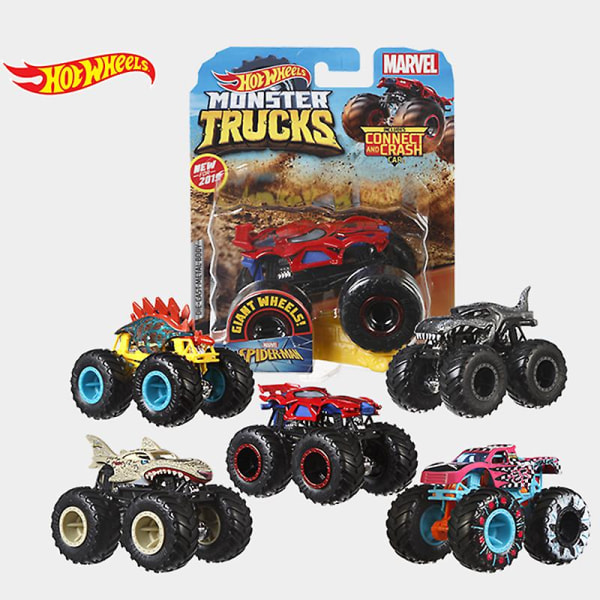 2021 Hot Wheels Bilar Monster Trucks Bigfoot Mega Wrex Bone Shaker Dodge Charger 1/64 Diecast Modell Fordon Fyj44