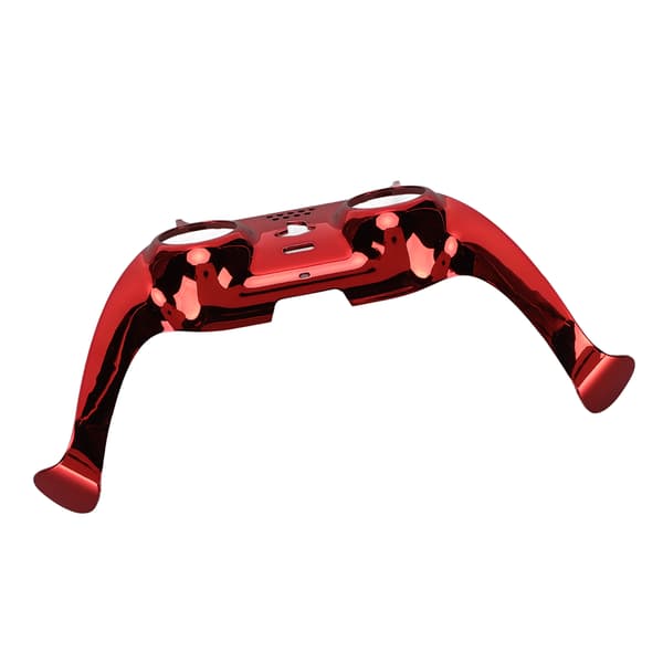 PS5 Controller Frontplade DIY Erstatningsklemme Dekorationstilbehør med Joystick-kapper Rød