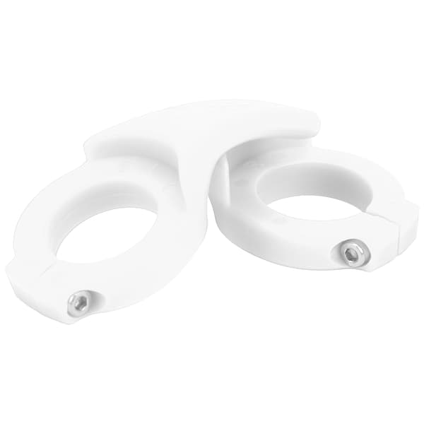 Cykelstyre Sekundärt Stöd Låsbar Ring Vit