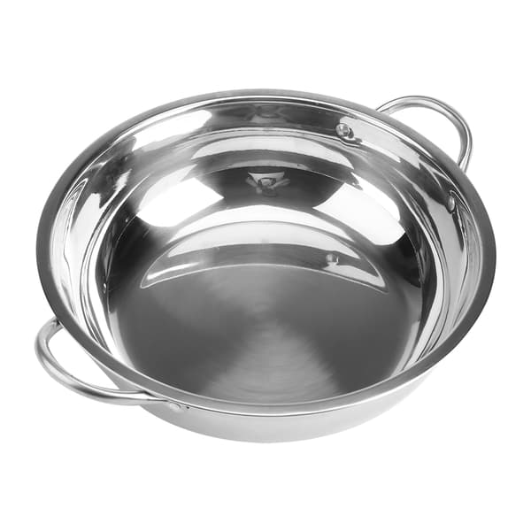 30CM Rustfrit Stål Induktion Hot Pot Suppe Kogegrej Køkkenværktøj
