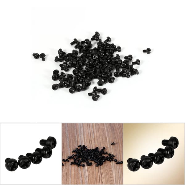 100 stk. M2 M3 M4 Plast Nylon Sekskant Hode Avstandsstykke Skrue Mutter
