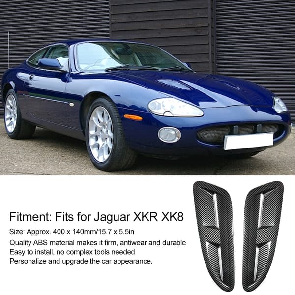 ABS plast motorhuv luftventil bil modifierade delar passar för Jaguar XKR XK8 Hydrographics Transfer Printing