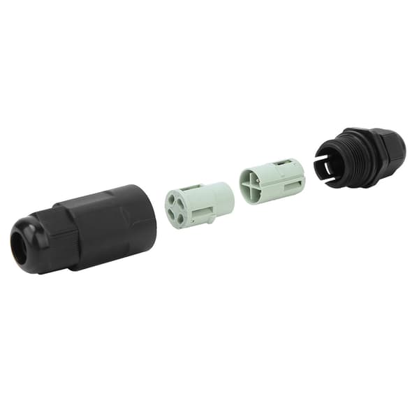 IP68 Vanntett Bærbar LED Kabel Mannlig Hunnplugg 4 Pin
