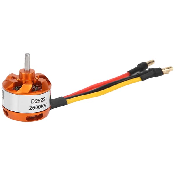 D2822 Borstlös motor med adapter RC-motorbyte för RC-flygplan med fast vinge (2600KV)