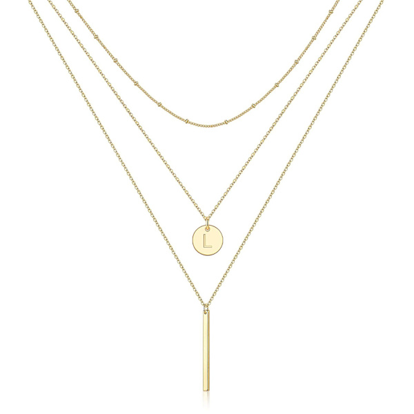 Halsband Letter Flerlagers tjejer&#39; Modesmycken Ac2957 L