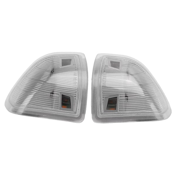 LED Sidespeil Blinklys Erstatning for Dodge Ram 1500 2011-2017 Transparent Hvit 68302828AA 68302829AA