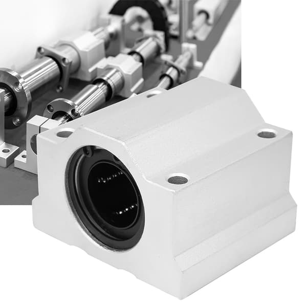 SC25UU 25mm lineær bevegelse kulelager glideblokk CNC lineær enhet i aluminium