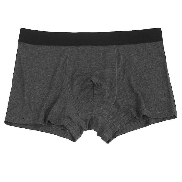åndbare, komfortable boxershorts til mænd Dark Grey L