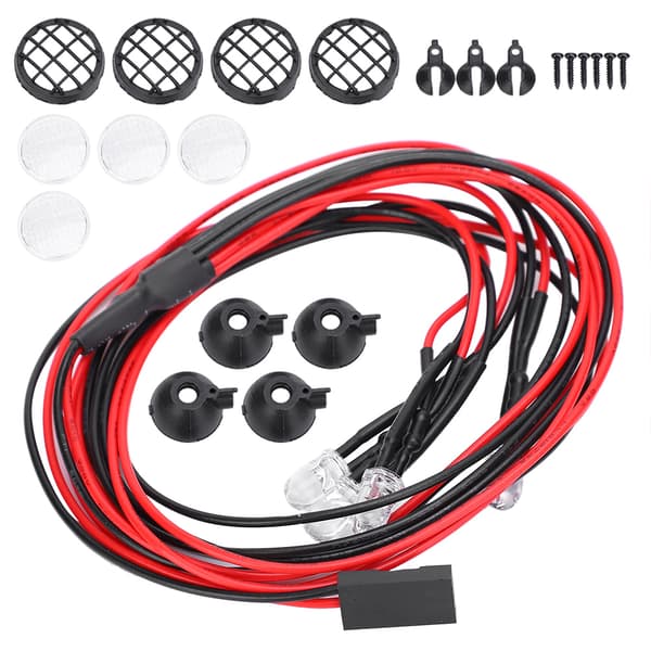 Universaali LED-valo 1/10 RC-kiipeilyautolle