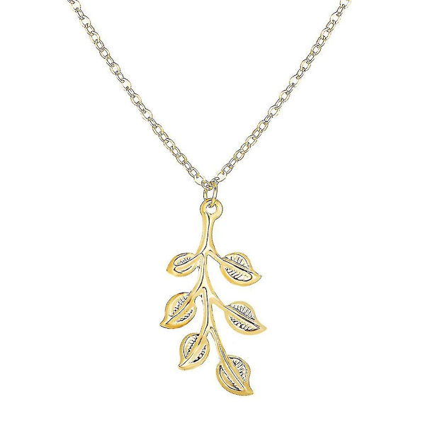 Leaf Pendant pitkä kaulakoru Retro Simple Temperament Trend Solisluun ketju