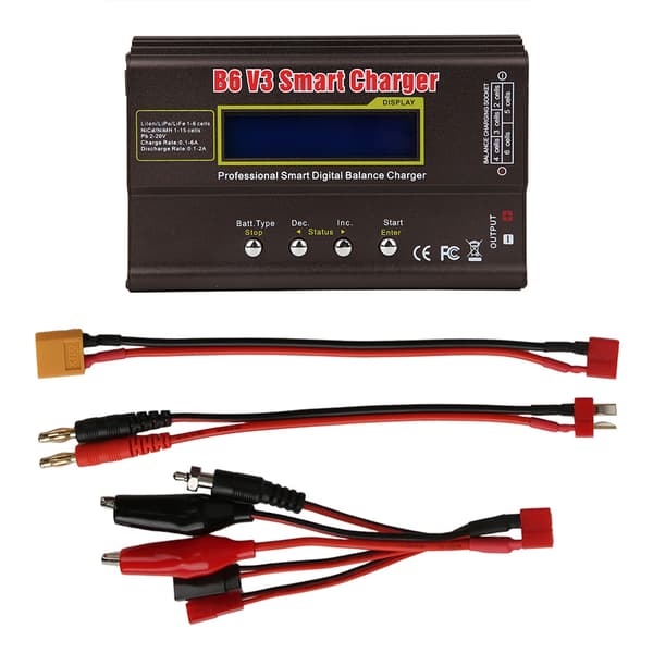 Smart Digital Balansladdare LCD-skärm Hög Precision Intern Resistansmätning 80W