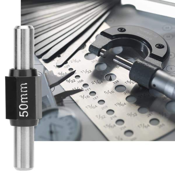 Kalibreringsblokk for mikrometer i rustfritt stål 50 mm