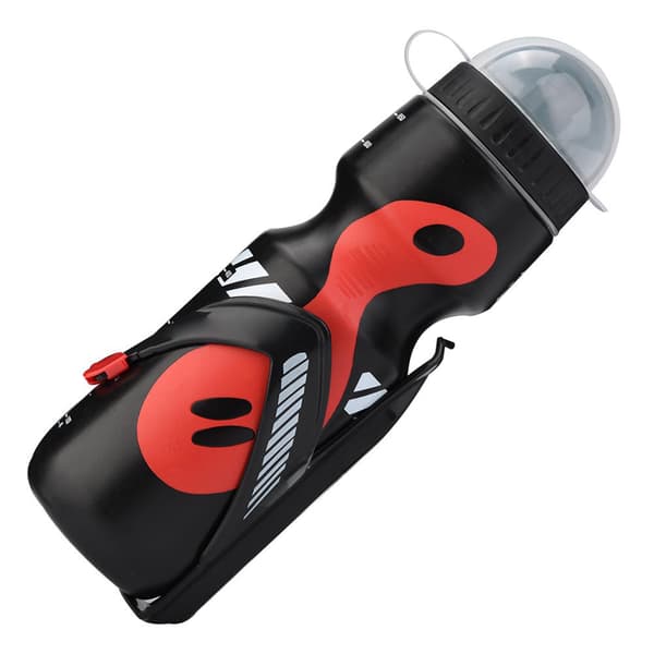 650 ml vandflaske med cykelholder til mountainbiking, sort