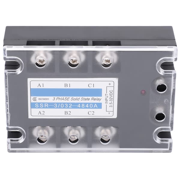 SSR 3 D4840 3-fas Halvledarrelä 40A DC AC 480V Distributionskontrollutrustning