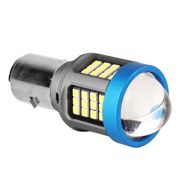 Hög Ljusstyrka LED Motorcykelstrålkastare Vit Aluminiumlegering BA20D