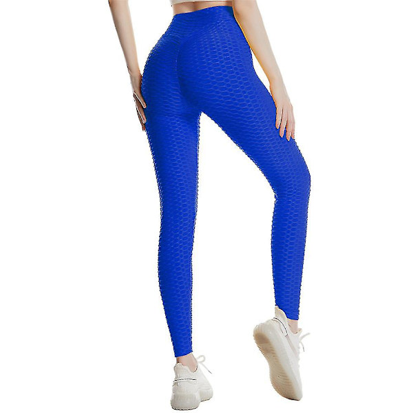 Naisten korkeavyötäröiset superjoustavat leggingsit Blue L