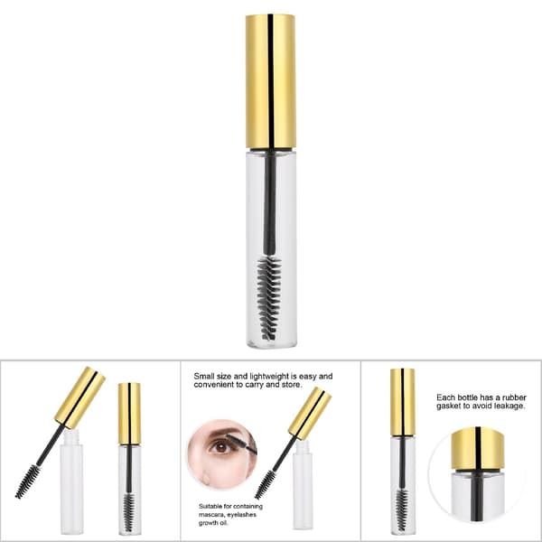 5 farver 10 ml tom mascara-rørbeholder med stav #2