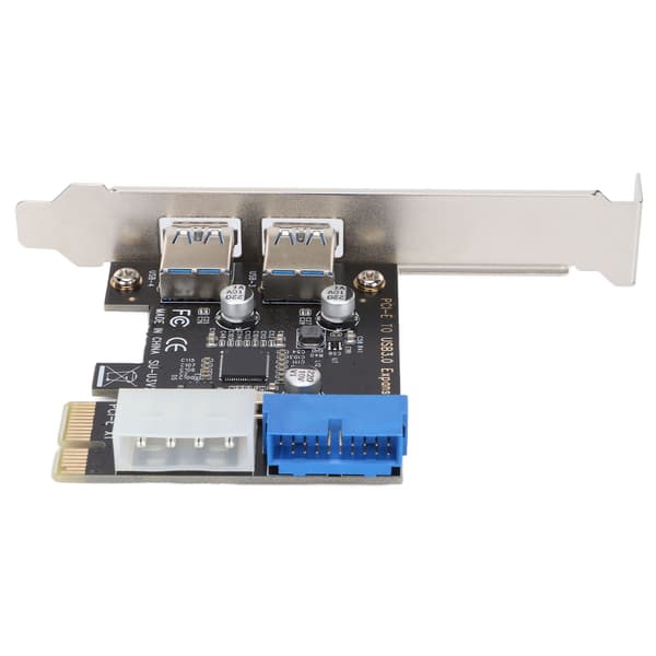 USB 3.0 Utvidelseskort 2 Port 19 Pin PCIe til USB Adapter