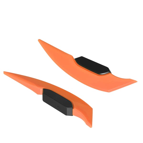 Universal Motorcykel Side Winglet Aerodynamisk Spoiler Orange 1 Par