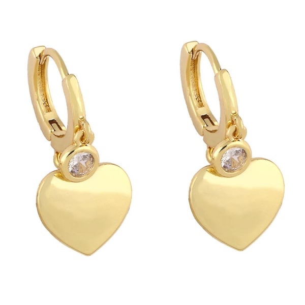 Örhängen Vintage Zircon Heart Stud Modesmycken Ac8870 Heart Stud