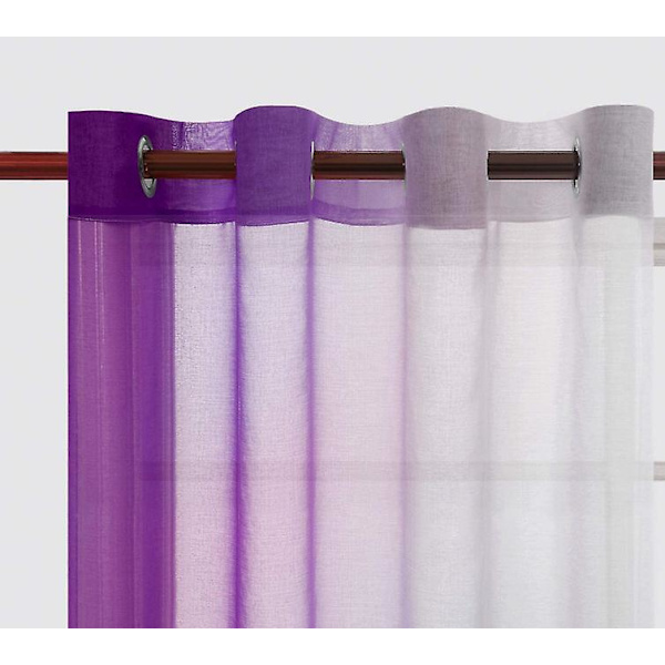 Gradient dørgardin, lilla, 1,32x2,14*2