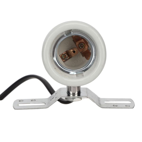 Roterbar keramisk varmelampeholder E27 400W med bryter 110-220V EU-plugg
