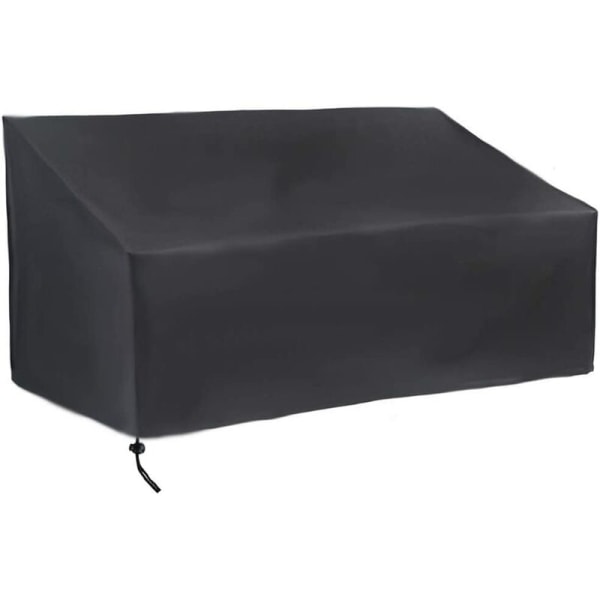 210D 2 sæder 134x66x89cm udendørs bænk støvbetræk bordskammel møbelbetræk UV-beskyttelse, til indendørs og udendørs møbel