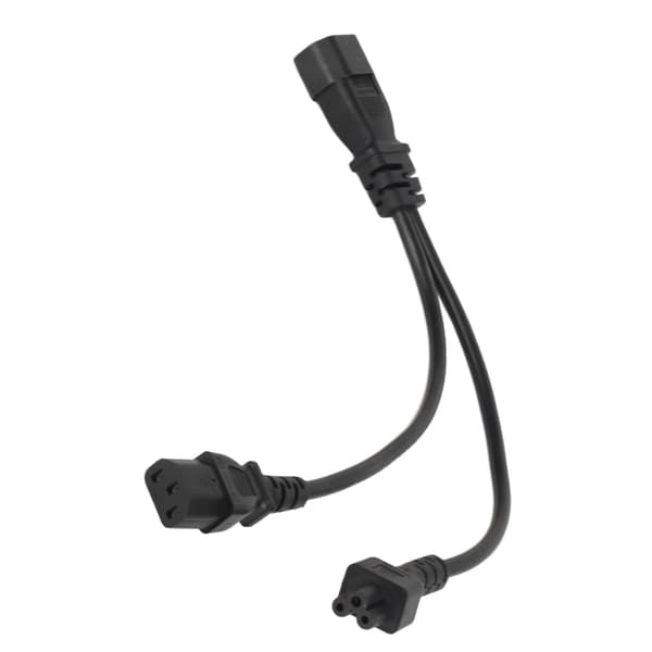 IEC 320 C14 til C13 og C5 Y-splitter strømkabel 10A 250V