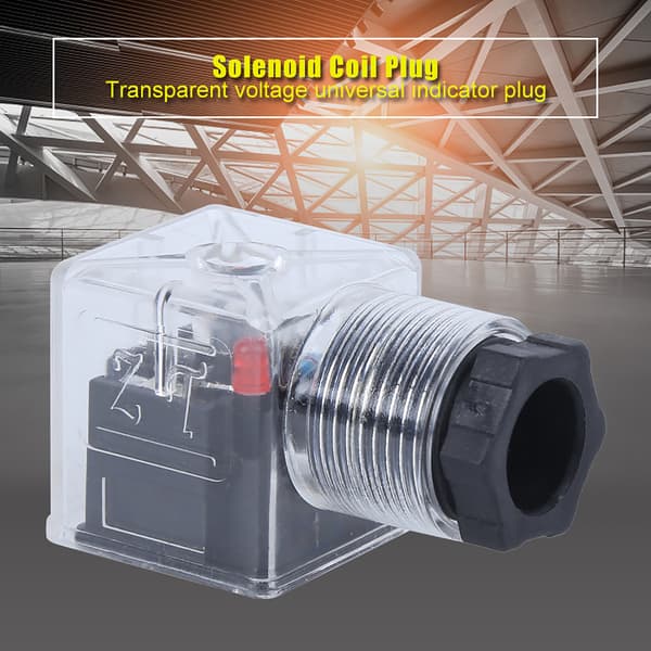 5 stk. Solenoidventilspole Hydraulisk Plugg Transparent Universelt Tilbehør DC24V