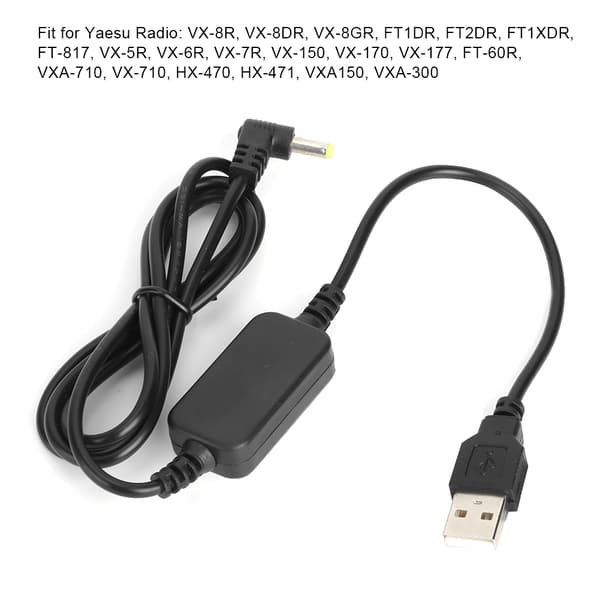 1,2 m 3,9 ft bærbart USB-ladekabel til Yaesu VX-6R VX7R FT60R VX177 Walkie Talkie Radio