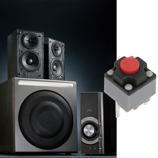 Vandtæt Mikro Tact Switch 20 stk. 6x6x7,3 mm