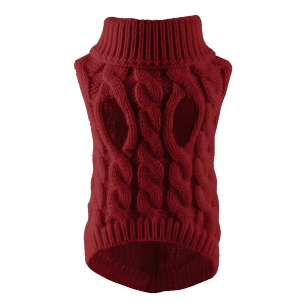 hund sød kæledyr sweater mode efterår vinter Red XL