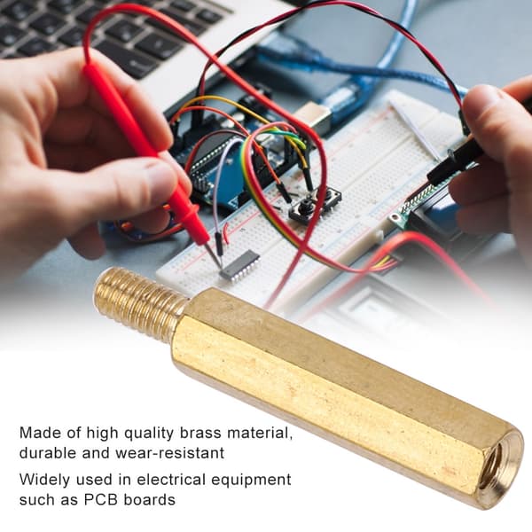 M3 Messing Avstandsstykke Sekskantmutter Erstatningssett for PCB-kort 50 Stykker M3 x 20mm