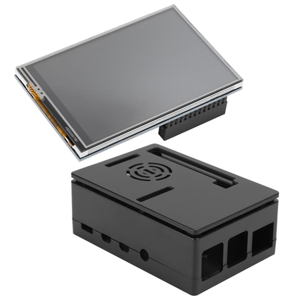Raspberry Pi 4B Sæt ABS Kabinet 3.5 Tommer Skærm Køleventilator Skruetrækker
