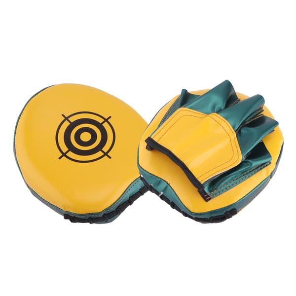 Barnboksing Curved Focus stansesekker og hansker - gul