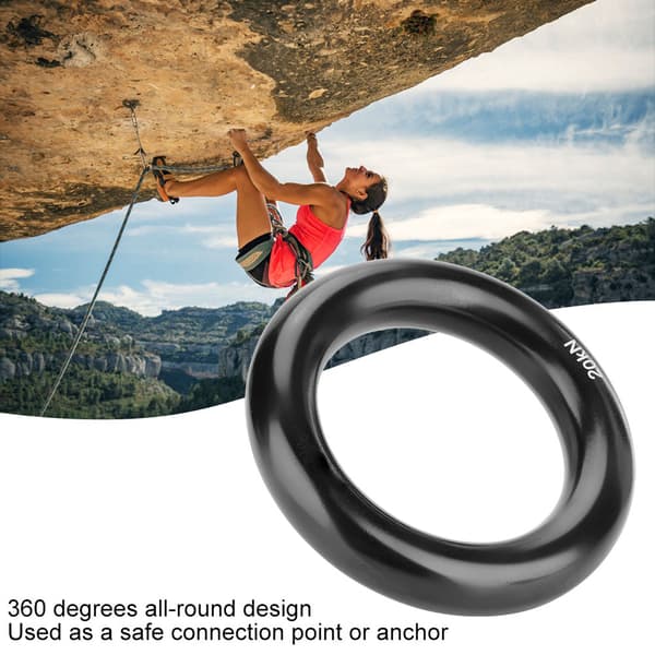 Utendørs Klatring Multifunksjonell Aluminium Rappellring O Ring 12mm 20KN