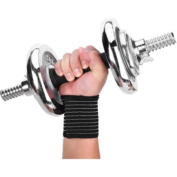 Handleds elastiska nylon justerbara handledsbandage för tyngdlyftning, crosstraining, träning, gym, tyngdlyftning, bodybuilding stöd för män och kvinnor