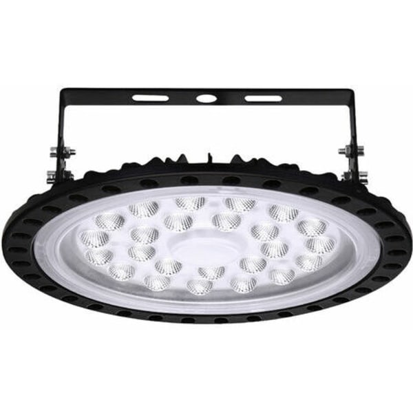 200W LED UFO 20000LM,Kartokner LED Floodlight Industriel LED-lampe Udendørs Cool White 6000K-6500K, IP65 Ultra-tynd Høj B