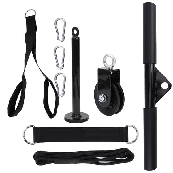 9-delars DIY Träningsutrustningsset Laststift Triceps Pulldown Remhjulssystem