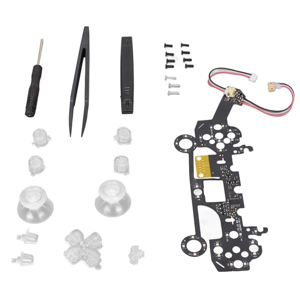 Belysta D Pad Face Knapper 8 Farver 19 Tilstande DIY Klassisk LED Lys Knap Sæt til PS5