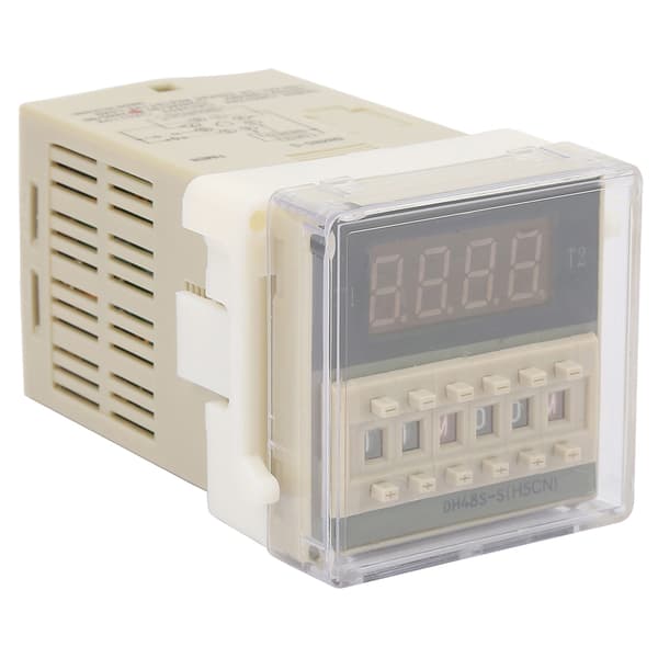 DH48S S 2Z Hållbart LCD-skärm Tidsfördröjningsrelä 8-stift 0.1S 99H 24VAC DC
