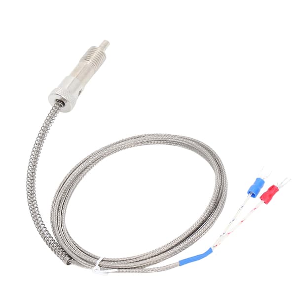 K-typ Termoelement Temperatursensor 0-400C M12 Gänga Kompressionsfjäder 4m 13.12ft