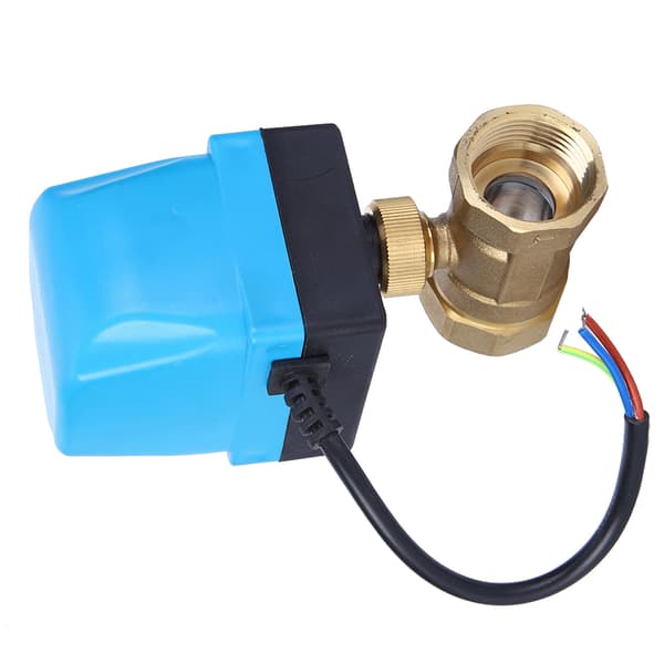 IP68 Blå Elektrisk Kuleventil AC220V 2-veis 3-leder 2-kontroll G1 Tomme