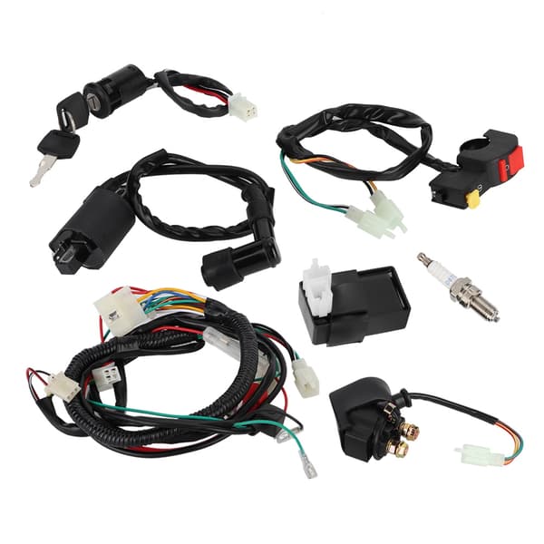 Fuldt Ledningsnet Solenoid Spole CDI Relæ Sæt Passer til 150cc ATV Quad Tilbehør