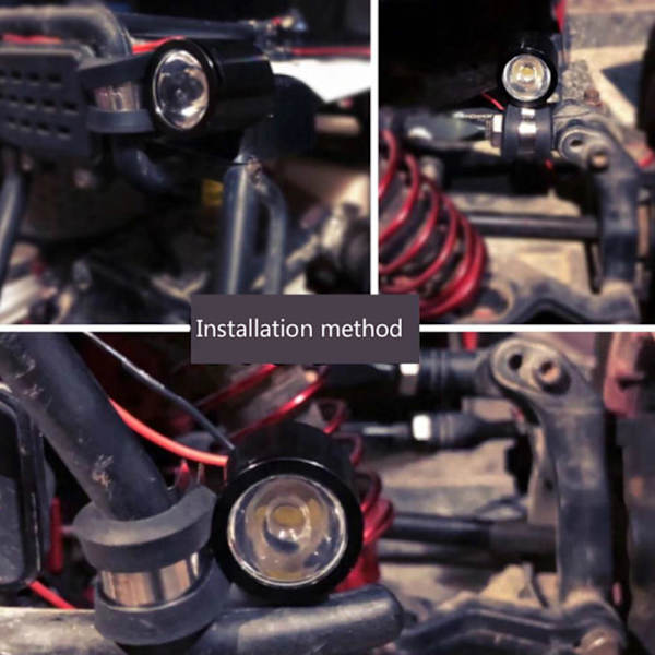 3W Spotlights Sorte Reservedele til RC Bilmodel
