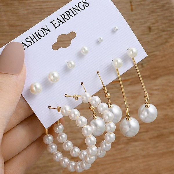 Örhängen Set Vintage Guld Färg Modesmycken B2099 8550